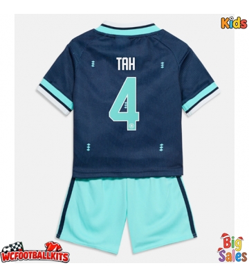Germany Jonathan Tah #4 Replica Away Stadium Kit for Kids World Cup 2026 Short Sleeve (+ pants)